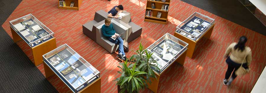 The W. W. Hagerty Library lobby.